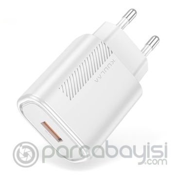 KUULAA USB  QC3.0 18W  Hızlı Şarj Cihazı Şarj Aleti