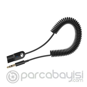 ALLY C002 Usb Bluetooth 5.0 Araç Vs Kiti 3.5mm Jack Aux Kablo