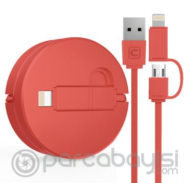 Cafele 2in1 İphone Ve Micro Usb Hızlı Usb Data Kablo