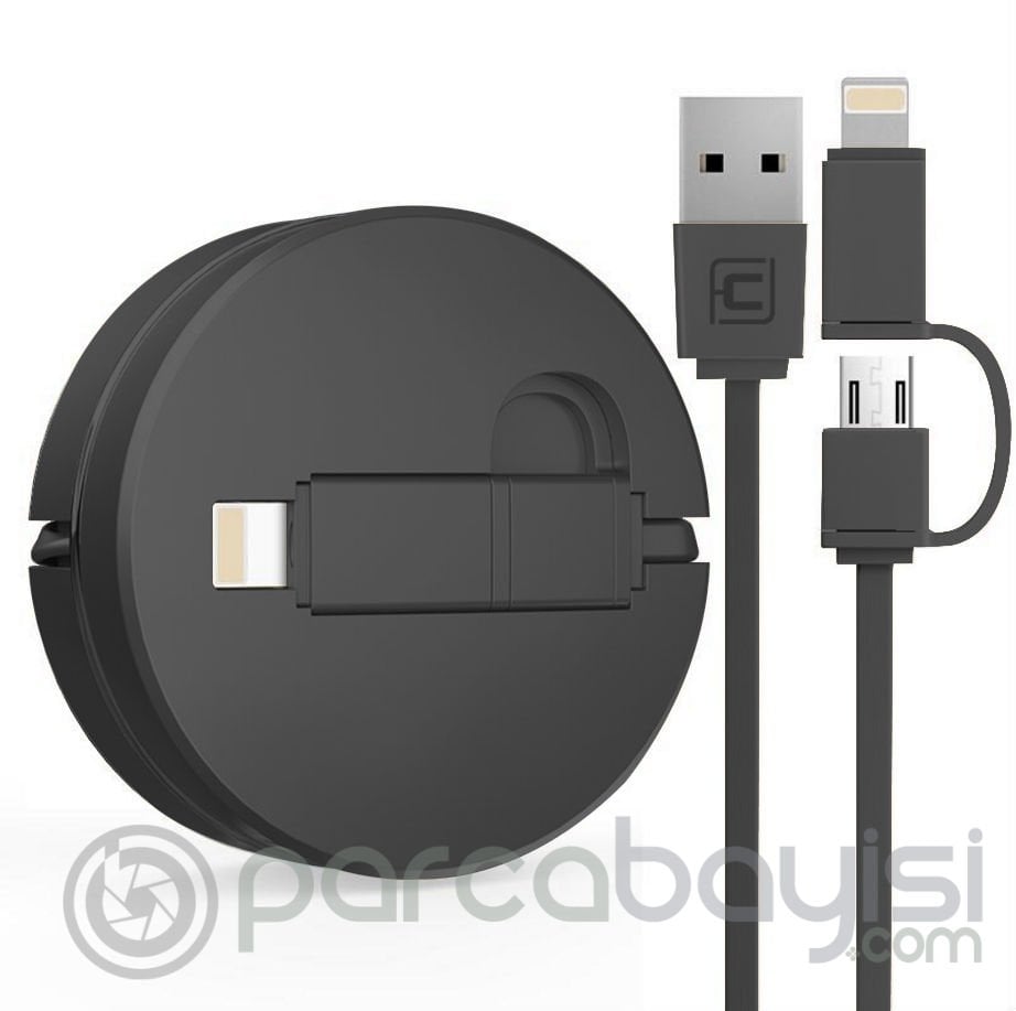 Cafele 2in1 İphone Ve Micro Usb Hızlı Usb Data Kablo