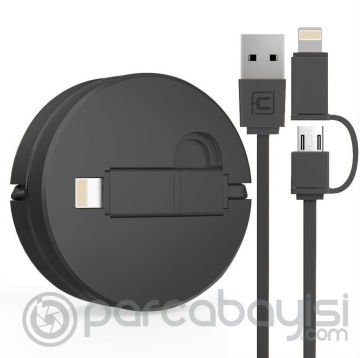 Cafele 2in1 İphone Ve Micro Usb Hızlı Usb Data Kablo