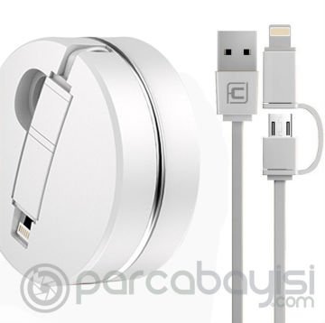 Cafele 2in1 İphone Ve Micro Usb Hızlı Usb Data Kablo