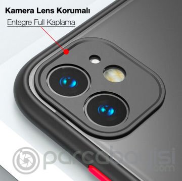 iPhone 11 Pro 5.8inç Kamera Korumalı Premium Silikon Kılıf