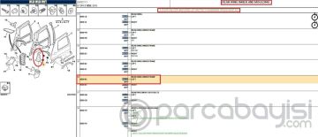 PEUGEOT 106 ARKA DAVLUMBAZ SACI PSA ORJİNAL | 8529.63
