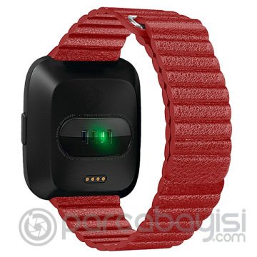 Fitbit Versa Akıllı Saat Kayış Deri Loop Kayış Kordon