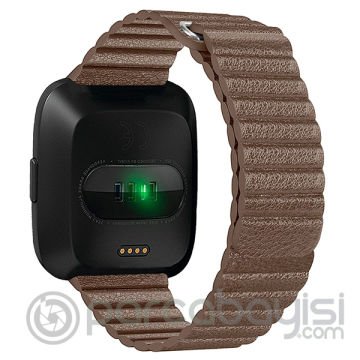 Fitbit Versa Akıllı Saat Kayış Deri Loop Kayış Kordon