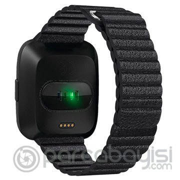 Fitbit Versa Akıllı Saat Kayış Deri Loop Kayış Kordon