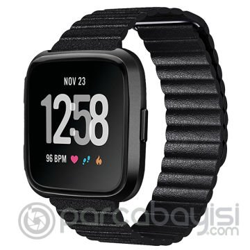 Fitbit Versa Akıllı Saat Kayış Deri Loop Kayış Kordon