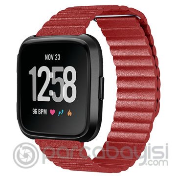 Fitbit Versa Akıllı Saat Kayış Deri Loop Kayış Kordon