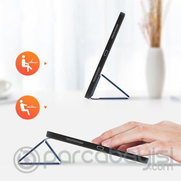 DUX DUCİS iPad Air 4 10.9 Kılıf Kalem Yerli Soft Tpu Mıknatıslı Kılıf (Domo)