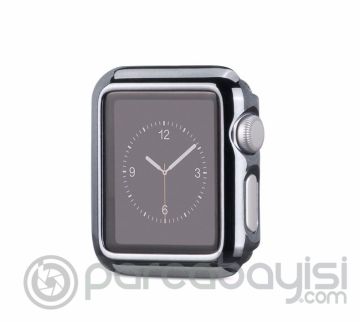 Ally Apple Watch İçin 42mm 2,3 Lazer Kaplama Ultra Slim Şeffaf Silikon Kılıf