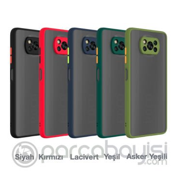 Xiaomi POCO X3 - POCO X3 Pro Kamera Korumalı Premium Silikon Kılıf