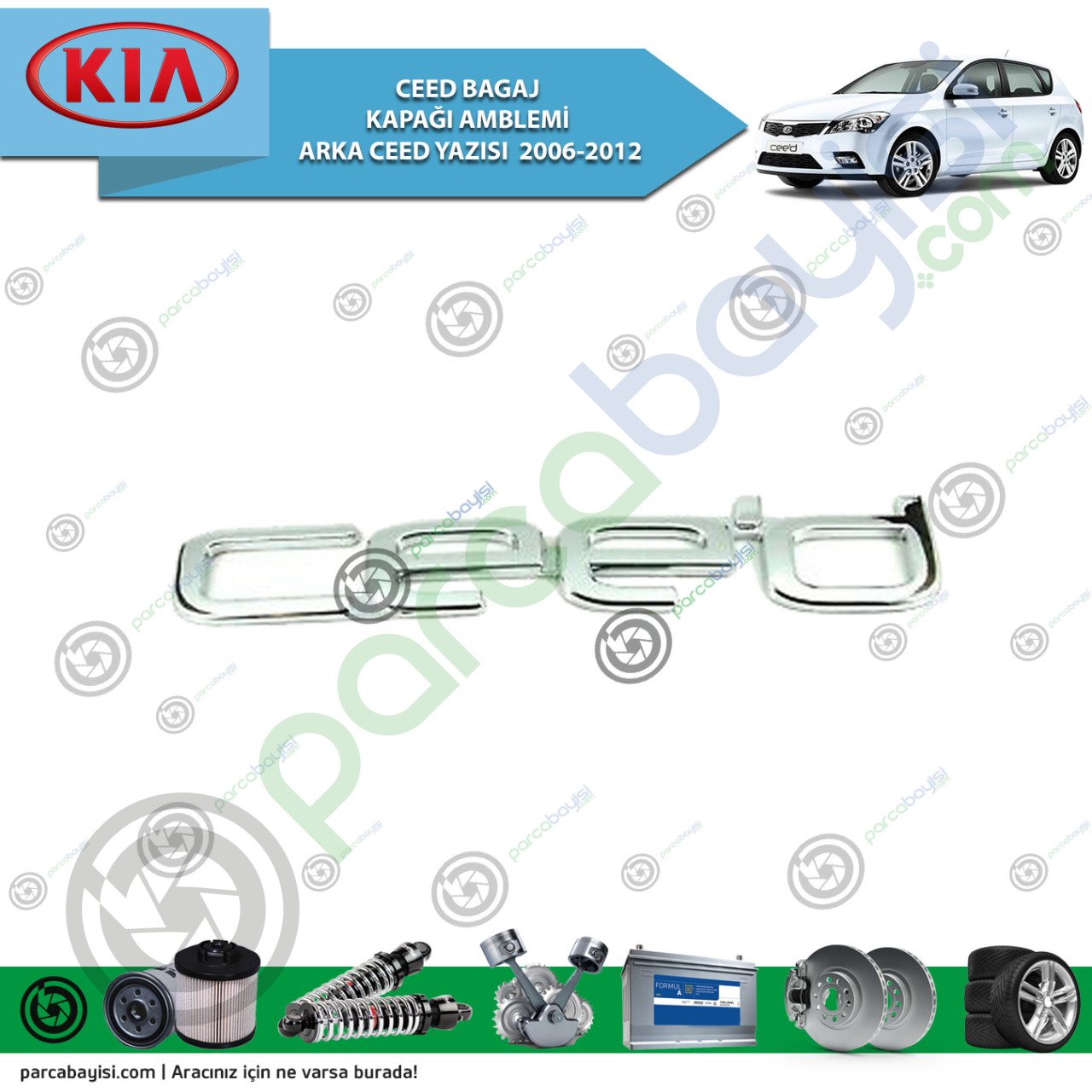 Kia Ceed Bagaj Kapağı Arka Ceed Yazısı Orjinal | 863101H100