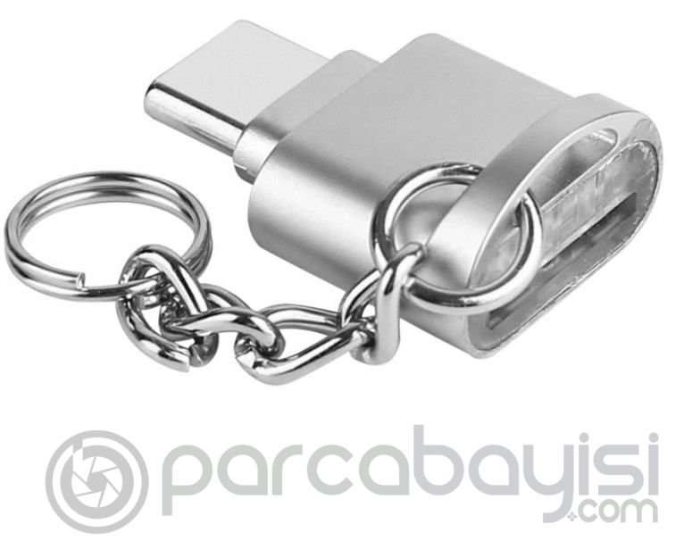 Ally Mini Anahtarlık Type-C Otg Ve Hafıza Kart Okuyucu