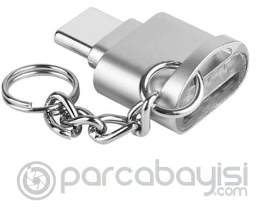 Ally Mini Anahtarlık Type-C Otg Ve Hafıza Kart Okuyucu