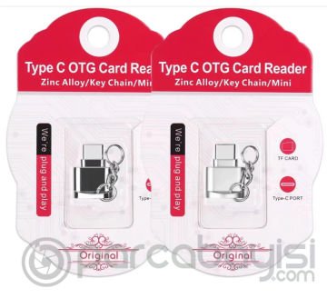 Ally Mini Anahtarlık Type-C Otg Ve Hafıza Kart Okuyucu