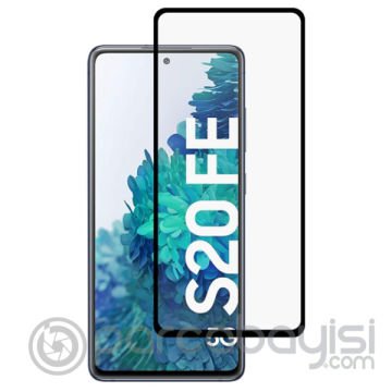 ALLY Galaxy S20 FE Full Glue Tempered Cam Ekran Koruyucu Full Kaplama