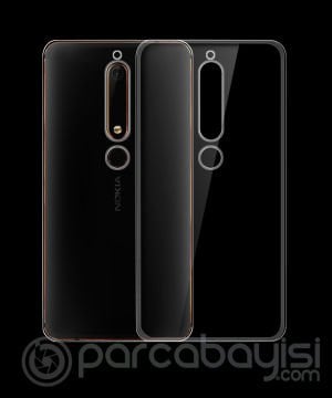 Nokia 5.1 Soft Şeffaf Ultra Slim Fit Silikon Kılıf