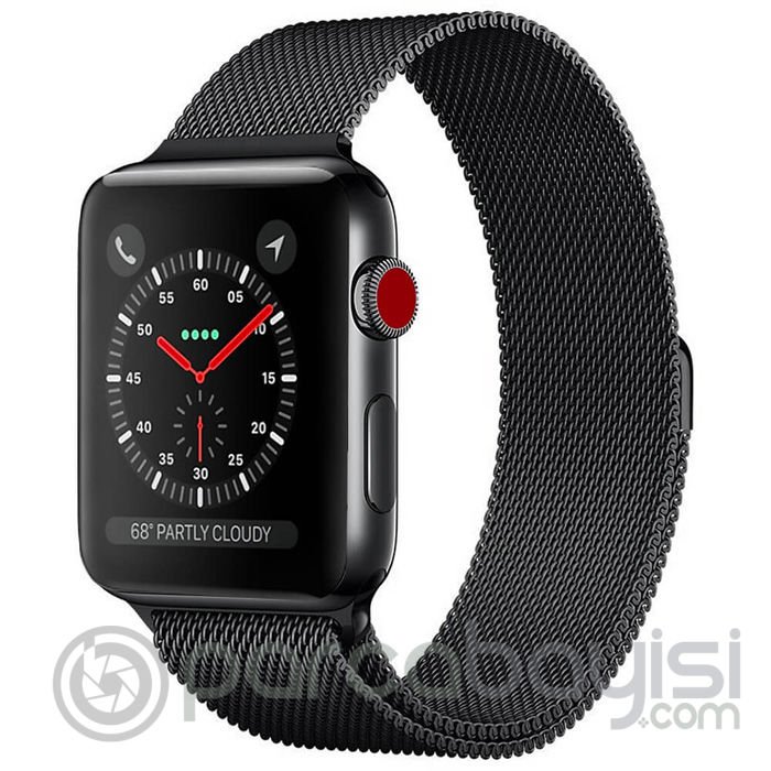 Ally Apple Watch 7-8 41mm 6-5-4 40mm Kayış Kordon Metal Milano Loop 3-2-1 38mm
