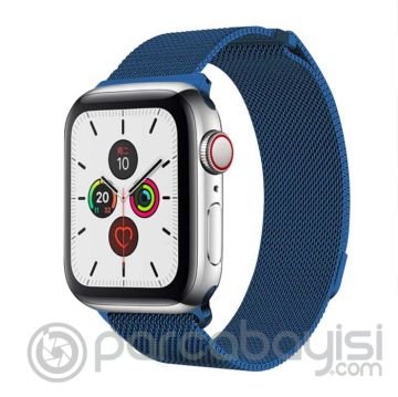 Ally Apple Watch 7-8 41mm 6-5-4 40mm Kayış Kordon Metal Milano Loop 3-2-1 38mm