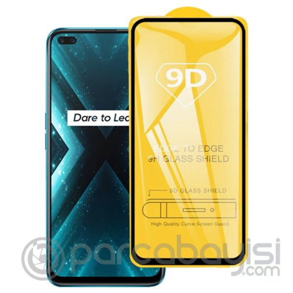 OPPO Realme 7 Pro 9D Full Glue Tempered Cam Ekran Koruyucu
