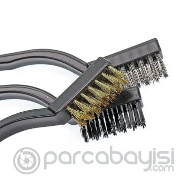 BEST BST-72 3 Parça Fırça Set 1 Çelik+1 Naylon+ 1 Bakır Fırça