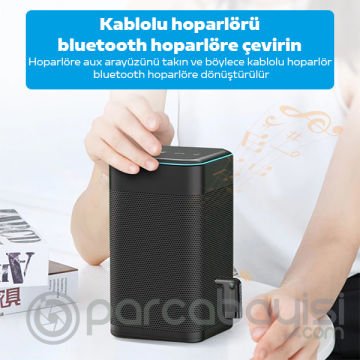 KUULAA Wireless Bluetooth 5.0 3.5mm Jack Aux Araç Ses Aktarım Kiti Adaptöru