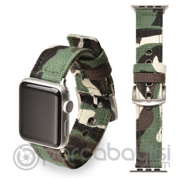 Ally Apple Watch 7-8 45mm 6-5-4 44mm Jeep Nylon Kayış Kamuflaj 3-2-1 42mm