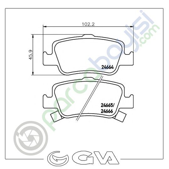 Toyota Corolla Arka Balata Seti 2007 Sonrası 0446602180-0446602170