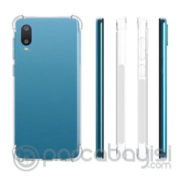 SM Galaxy A02 - M02 Anti-Drop Shockproof Darbe Emici Silikon Kılıf