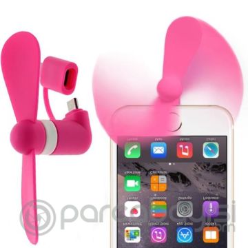 2in1 İPhone Ve Andoid Telefon Tabletler İçin Mini Vantilatör Fan