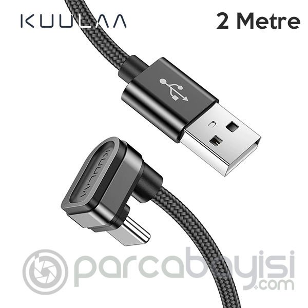 KUULAA U-shape Mobile Game USB Type C Oyuncu Şarj Kablosu 2Metre
