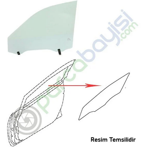 Kia Stonic Ön Kapı Camı Sol Orjinal | 82410H8031