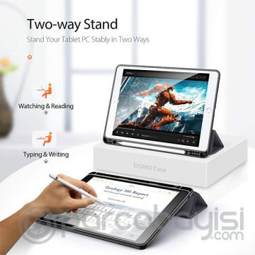 Dux Ducis iPad 7-8-9 10.2 (2019,2020,2021) Kılıf Kalem Yerli Soft Tpu Mıknatıslı Domo Kılıf