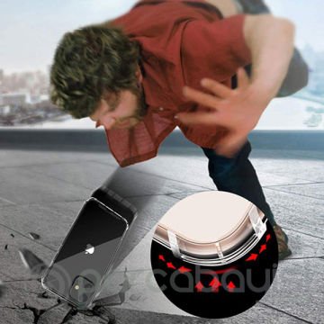 İPhone 12 Mini  5.4 Anti-Drop Silikon Kılıf Shockproof Şeffaf  kılıf