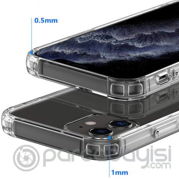 İPhone 12-İPhone 12 Pro 6.1 Anti-Drop Silikon Kılıf Shockproof