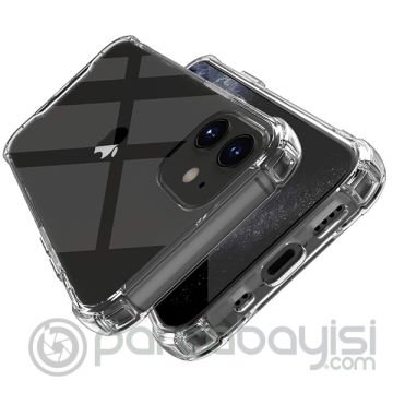 İPhone 12-İPhone 12 Pro 6.1 Anti-Drop Silikon Kılıf Shockproof
