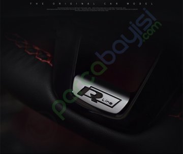 Volkswagen R Line Direksiyon Dekoratif 3D Metal Kapak Logo Sticker