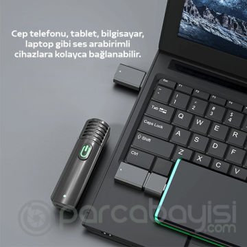 VUXBEEG UP30 2.4GHz Mini Kablosuz Yaka Mikrofonu Youtuber iOS Android