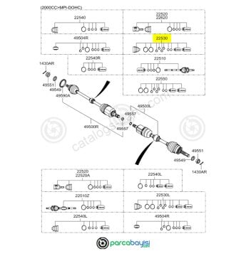 Kia Cerato Aks Körüğü Dış Orjinal | 495942F060