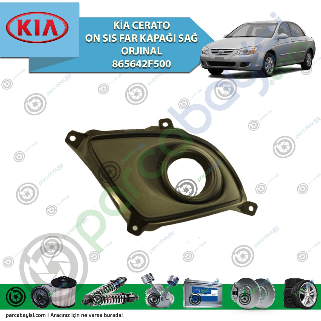Kia Cerato On Sıs Far Kapağı Sağ Orjınal 865642F500