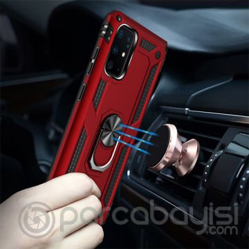 Ally Sm Galaxy S20 Ultra Yüzüklü Kılıf Armor Shockproof Ring kılıf