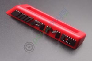 Amg Ön Tampon Izgara Amblemi 3D Monogram Amg Rozet Kırmızı