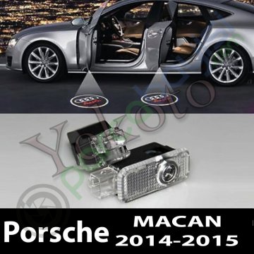 Porsche Macan 2014-2015 Uyumlu Araca Özel Kapı Logo Aydınlatma Hologram Hayalet Kapıaltı Logo
