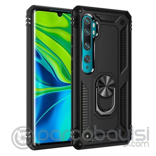 Ally Xiaomi Mi Note 10 - 10  Pro Yüzüklü Kılıf Armor Shockproof Ring kılıf