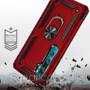 Ally Xiaomi Mi Note 10 - 10  Pro Yüzüklü Kılıf Armor Shockproof Ring kılıf