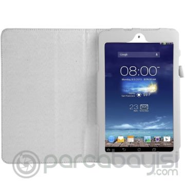Memo Pad 8 Me180a Gizli Mıknatıslı Standlı Kapaklı Kılıf