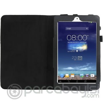 Memo Pad 8 Me180a Gizli Mıknatıslı Standlı Kapaklı Kılıf