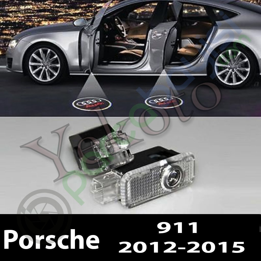 Porsche 911 2012-2015 Uyumlu Araca Özel Kapı Logo Aydınlatma Hologram Hayalet Kapıaltı Logo
