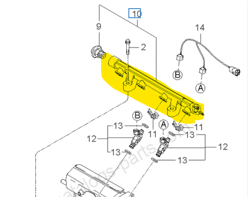 Kia Cerato Enjektor Kütüğü Orjinal | 3534026660